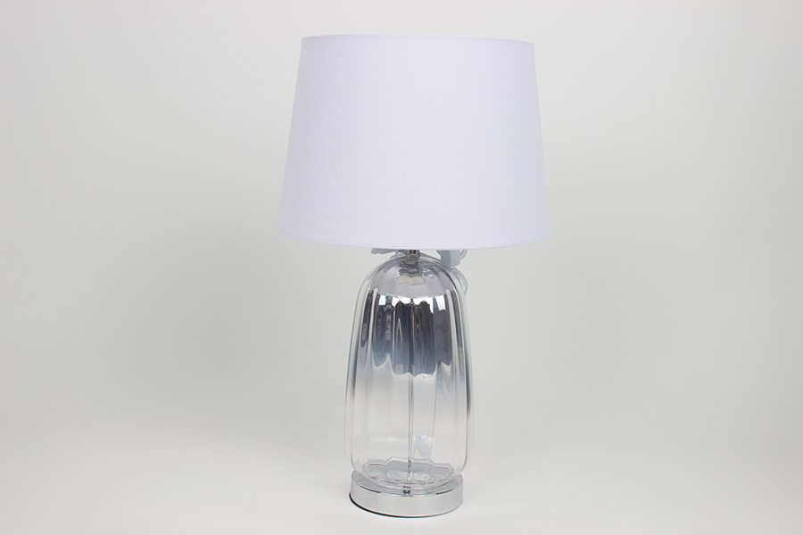LAMPA SILVER - WHITE 30X52CM