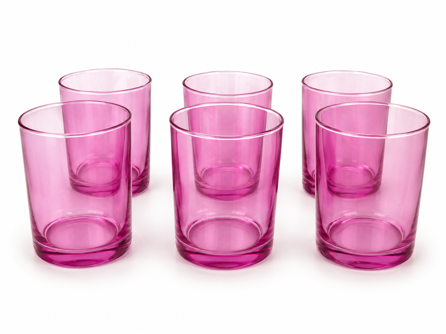 ČAŠA ZA VODU/SOK PINK 6 komada 255ML