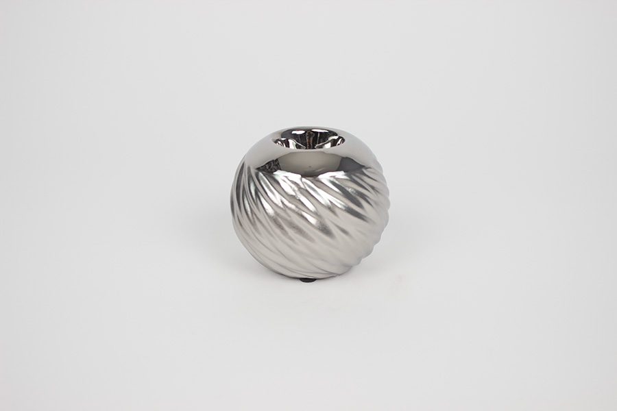 SVEĆNJAK GESHE SILVER 9CM