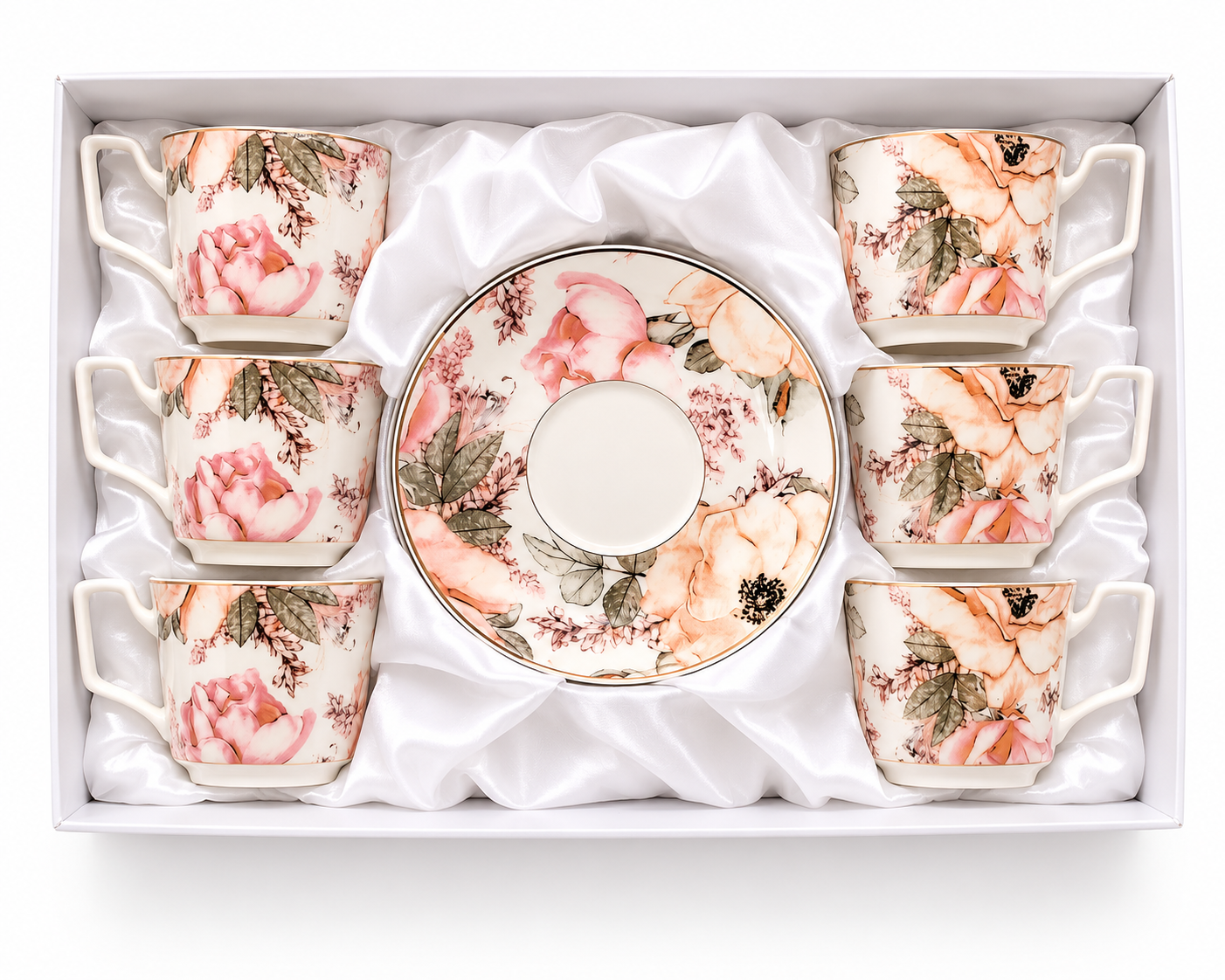 SET ŠOLJA HIBISCUS WHITE 230ml 1/6