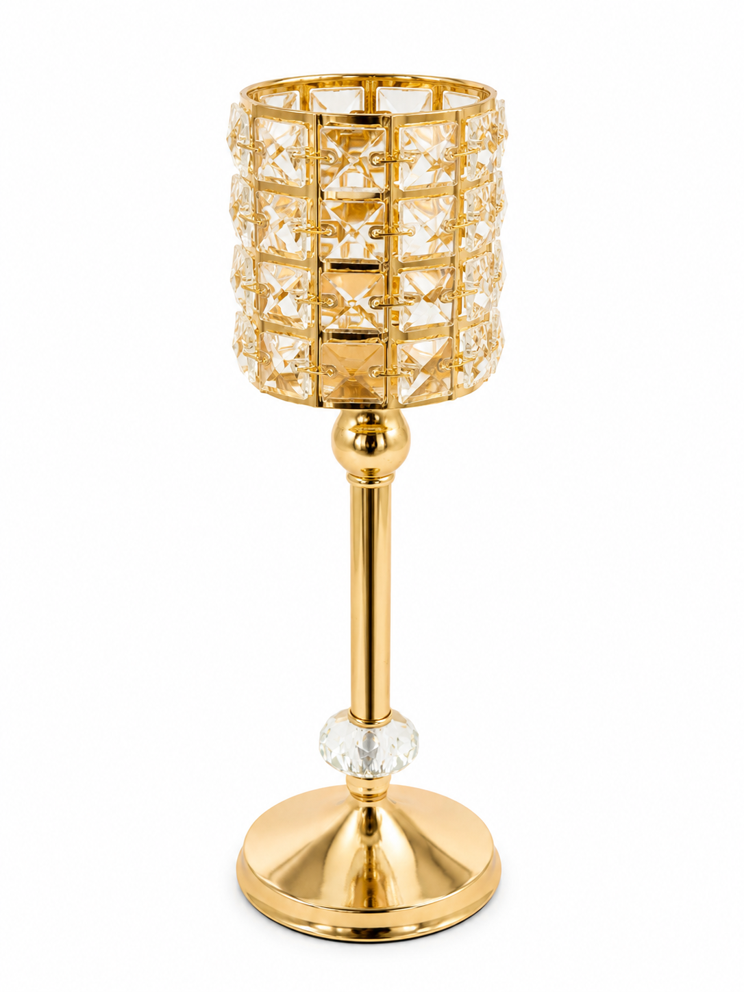 SVEĆNJAK CRYSTAL GOLD