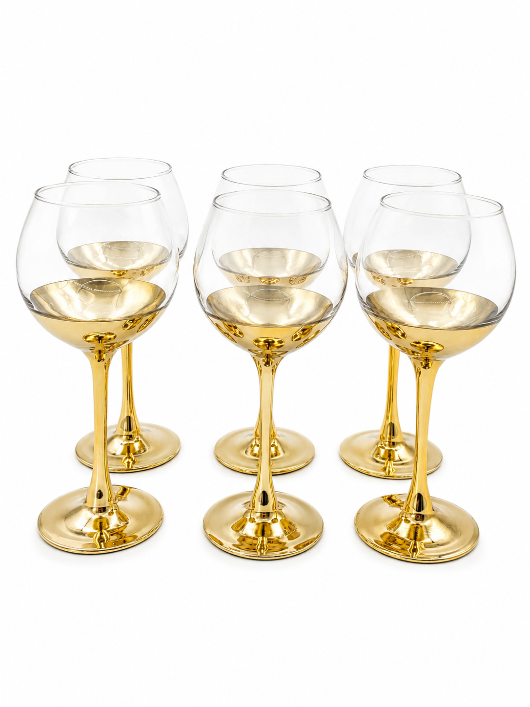 ČAŠA ZA VINO GOLD CLASSIC  6 komada 280ML