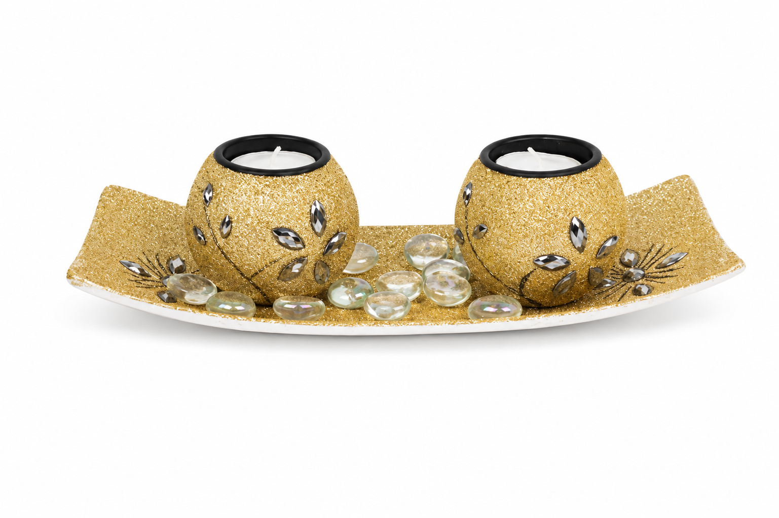 SVEĆNJAK GOLD GLITTERS