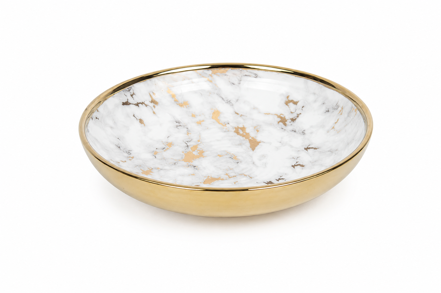 DEKORATIVNA POSUDA MARBLE WHITE