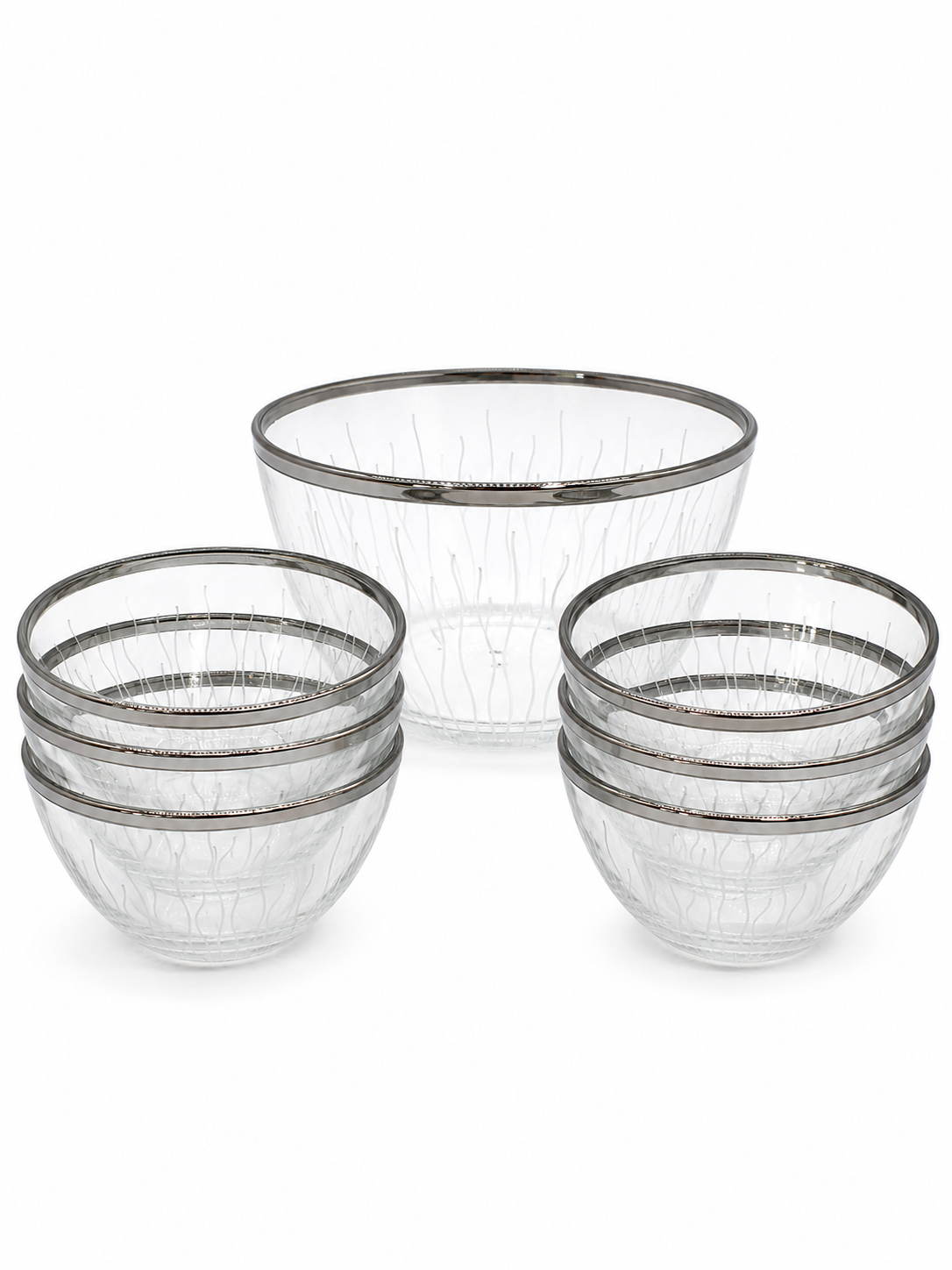 SET POSUDA CANBA SILVER 7 delova 1500ml/250ml