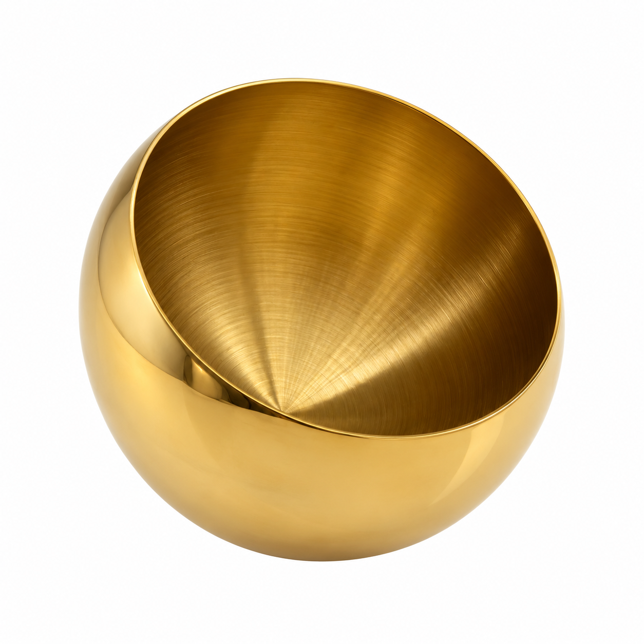 DEKORATIVNA KUGLASTA POSUDA GOLD