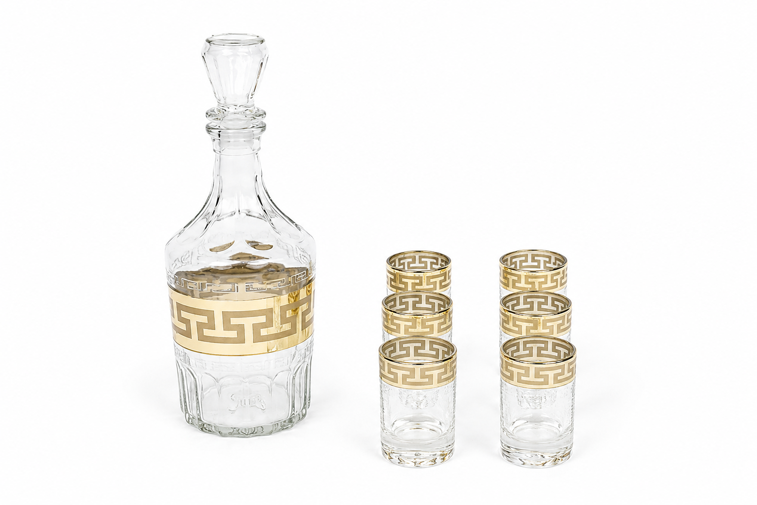SET ZA RAKIJU PENELOPE GOLD 7 delova 500ml/60ml