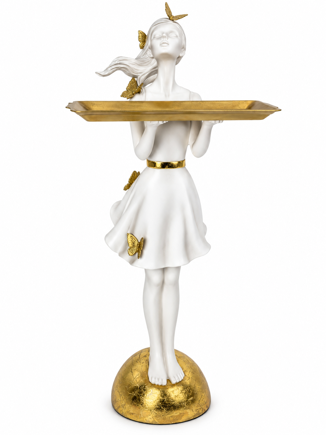 FIGURA GIRL HOLD THE TRAY 80CM